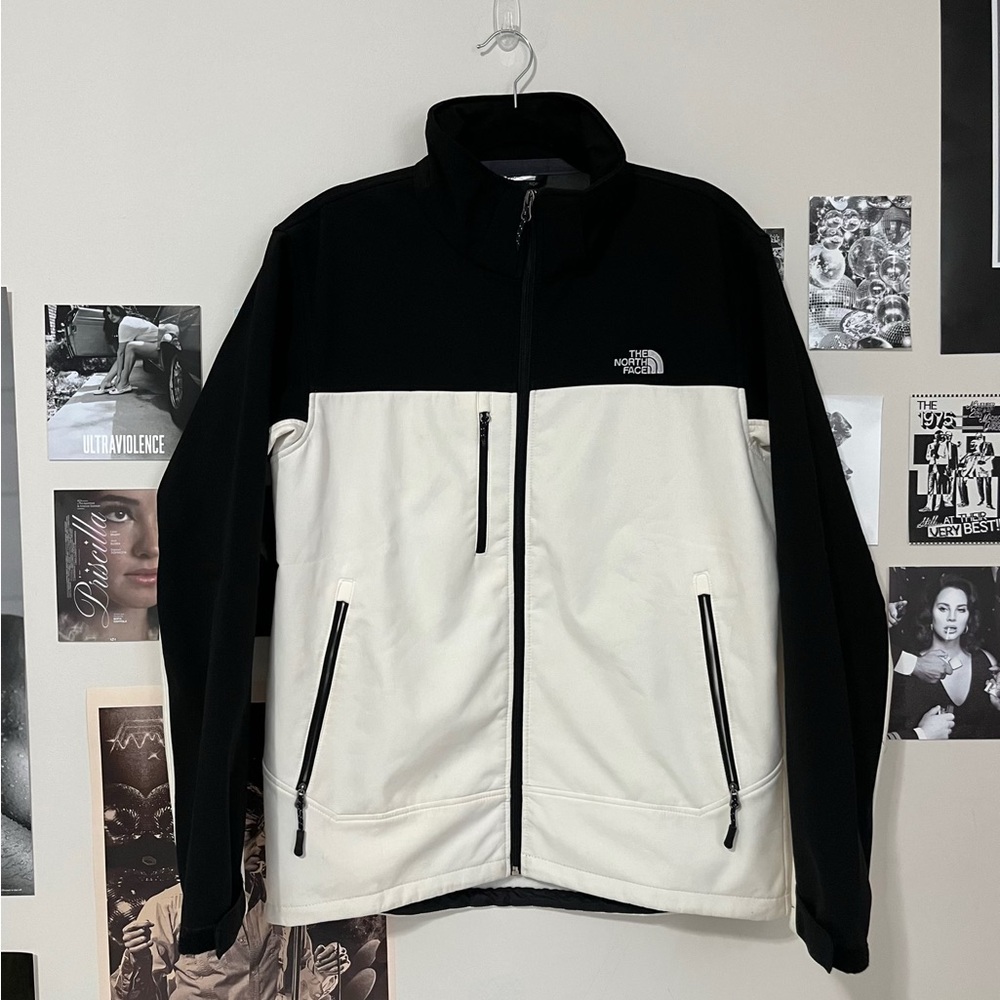 North Face Black and White Jacket